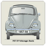 VW Beetle 1957-59 Coaster 2